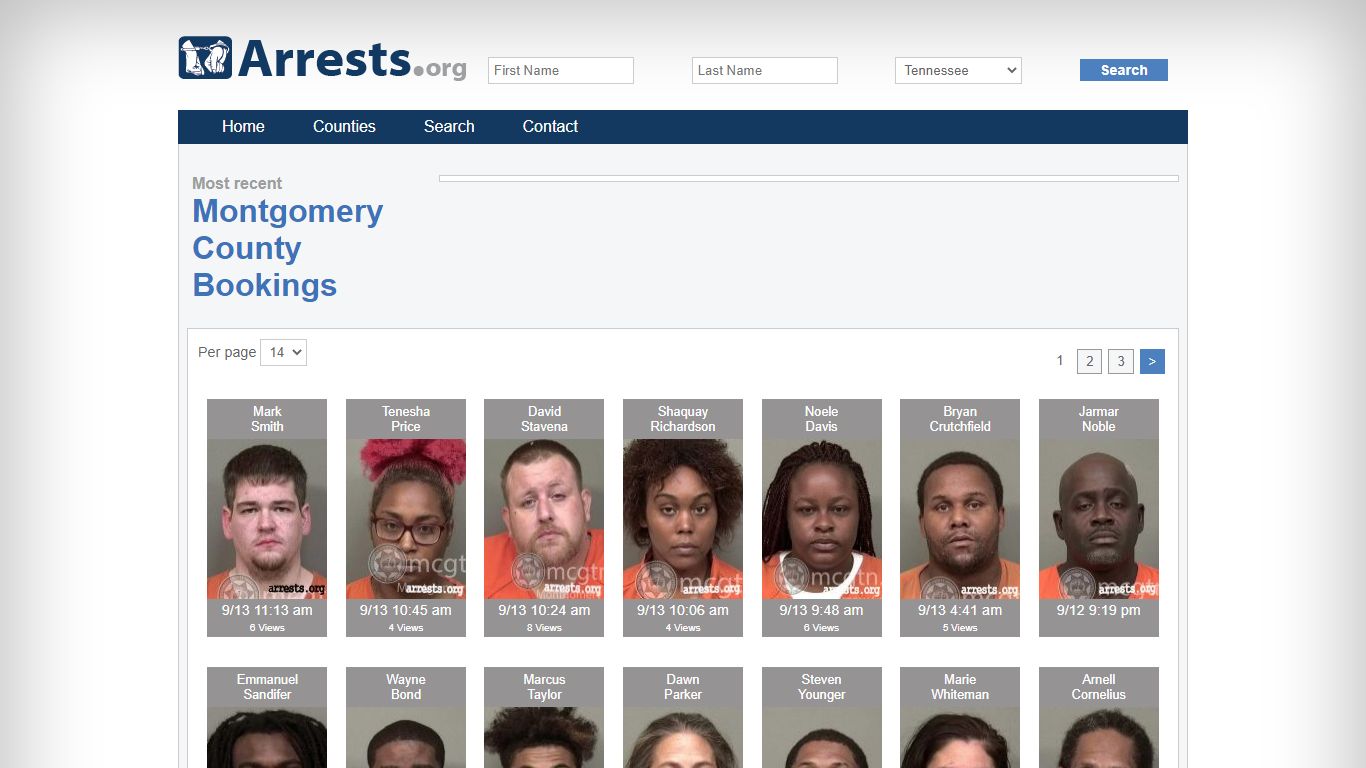Montgomery County Arrests and Inmate Search